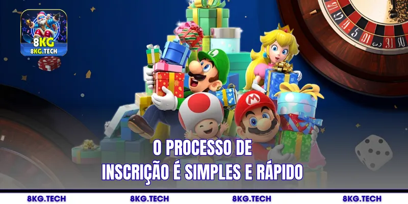 O processo de inscrição é simples e rápido