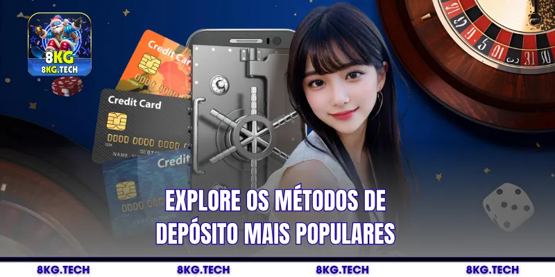 Explore os métodos de depósito mais populares
