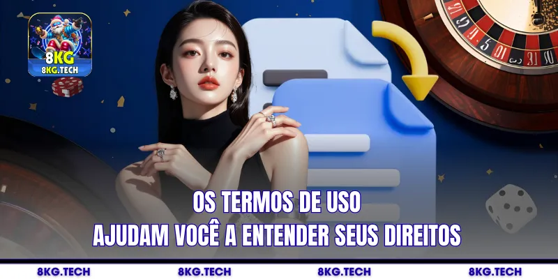 Os termos de uso ajudam você a entender seus direitos